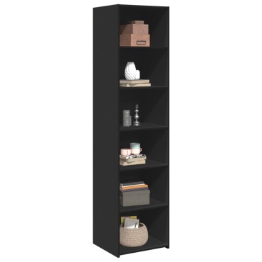 vidaXL Ντουλάπι Μαύρο 45x41x185cm Επεξεργασμένο Ξύλο 1 τεμ.