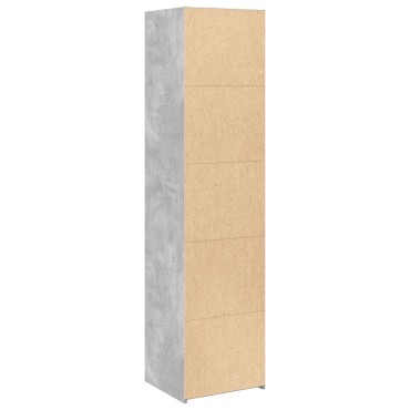 vidaXL Ντουλάπι Γκρι Σκυροδέματος 45x41x185cm Επεξεργασμένο Ξύλο 1 τεμ.