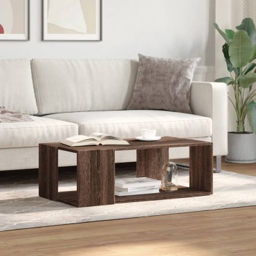 vidaXL Τραπέζι Σαλονιού Καφέ Δρυς 89,5x48x30cm Επεξεργασμένο Ξύλο 1 τεμ.