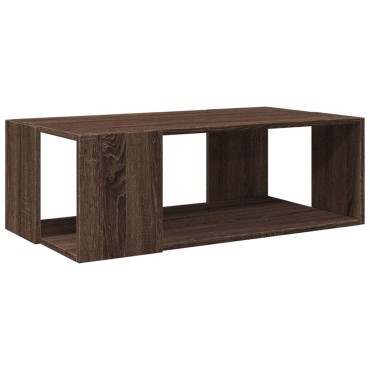 vidaXL Τραπέζι Σαλονιού Καφέ Δρυς 89,5x48x30cm Επεξεργασμένο Ξύλο 1 τεμ.
