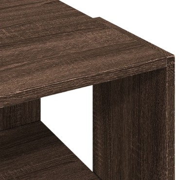 vidaXL Τραπέζι Σαλονιού Καφέ Δρυς 89,5x48x30cm Επεξεργασμένο Ξύλο 1 τεμ.