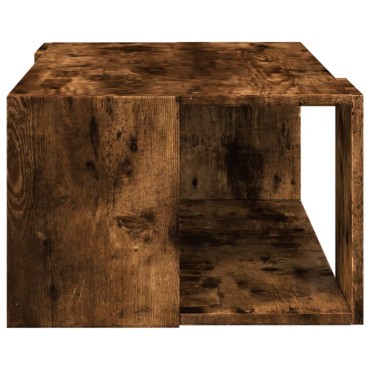vidaXL Τραπεζάκι Σαλονιού Καπνιστή Δρυς 89,5x48x30cm Επεξεργ. Ξύλο 1 τεμ.