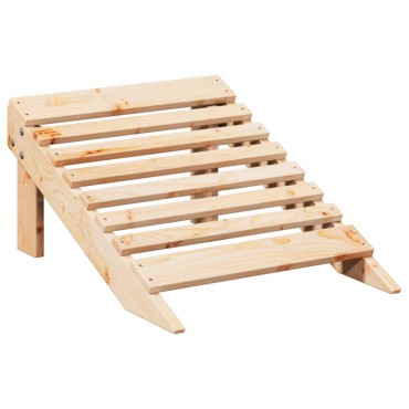 vidaXL Καρέκλα Adirondack με Υποπόδιο από Ξύλο Ελάτης 50x52cm 1 τεμ.