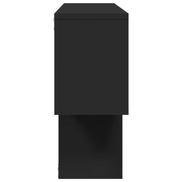 vidaXL Ράφι Τοίχου Μαύρη 100x20x53cm από Επεξεργασμένο Ξύλο 1 τεμ.