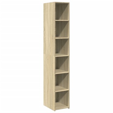 vidaXL Ντουλάπι Sonoma δρυς 30x41x185cm από Επεξεργασμένο Ξύλο 1 τεμ.
