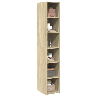 vidaXL Ντουλάπι Sonoma δρυς 30x41x185cm από Επεξεργασμένο Ξύλο 1 τεμ.