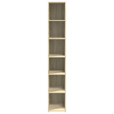 vidaXL Ντουλάπι Sonoma δρυς 30x41x185cm από Επεξεργασμένο Ξύλο 1 τεμ.