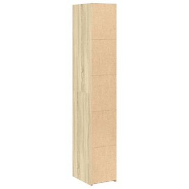 vidaXL Ντουλάπι Sonoma δρυς 30x41x185cm από Επεξεργασμένο Ξύλο 1 τεμ.