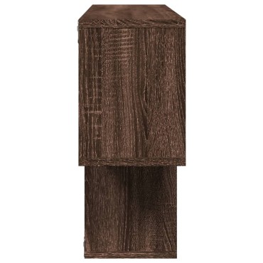 vidaXL Ραφιέρα Τοίχου Καφέ Δρυς 100x20x53cm από Επεξεργασμένο Ξύλο 1 τεμ.