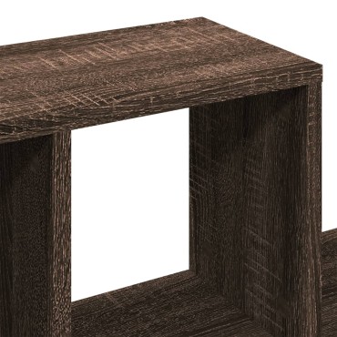 vidaXL Ραφιέρα Τοίχου Καφέ Δρυς 100x20x53cm από Επεξεργασμένο Ξύλο 1 τεμ.