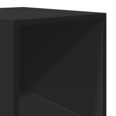 vidaXL Ντουλάπι Μαύρο 30x41x185cm από Επεξεργασμένο Ξύλο 1 τεμ.
