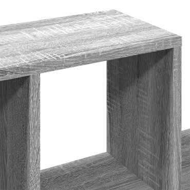 vidaXL Ραφιέρα Τοίχου Γκρι Sonoma 100x20x53cm Επεξεργασμένο Ξύλο 1 τεμ.