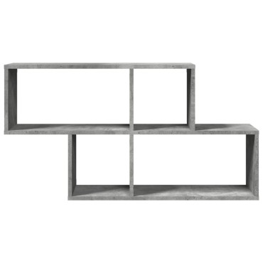 vidaXL Ράφι Τοίχου Γκρι Σκυροδέματος 100x20x53cm Επεξεργασμένο Ξύλο 1 τεμ.