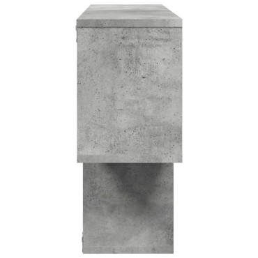 vidaXL Ράφι Τοίχου Γκρι Σκυροδέματος 100x20x53cm Επεξεργασμένο Ξύλο 1 τεμ.