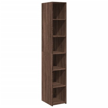 vidaXL Ντουλάπι Καφέ Δρυς 30x41x185cm από Επεξεργασμένο Ξύλο 1 τεμ.