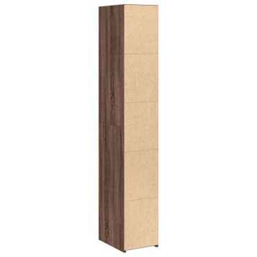 vidaXL Ντουλάπι Καφέ Δρυς 30x41x185cm από Επεξεργασμένο Ξύλο 1 τεμ.