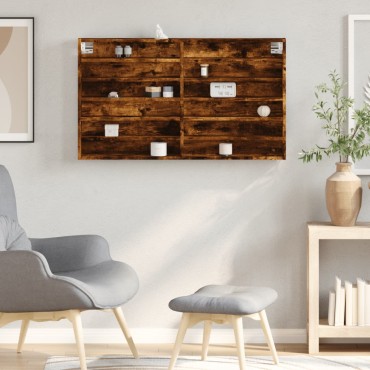 vidaXL Βιτρίνα Καπνιστή Δρυς 100x8,5x58cm από Επεξεργασμένο Ξύλο