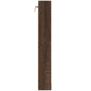 vidaXL Βιτρίνα Καφέ Δρυς 100x8,5x58cm από Επεξεργασμένο Ξύλο