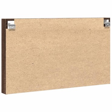 vidaXL Βιτρίνα Καφέ Δρυς 100x8,5x58cm από Επεξεργασμένο Ξύλο