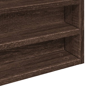 vidaXL Βιτρίνα Καφέ Δρυς 100x8,5x58cm από Επεξεργασμένο Ξύλο