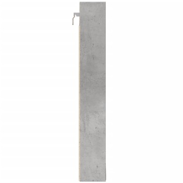 vidaXL Βιτρίνα Γκρι Σκυροδέματος 100x8,5x58cm από Επεξεργασμένο Ξύλο