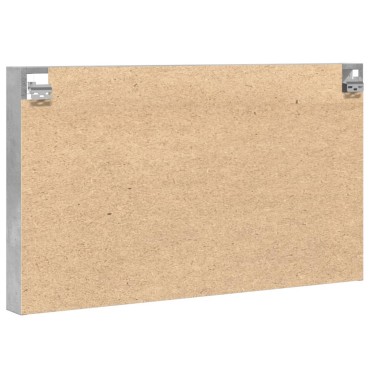 vidaXL Βιτρίνα Γκρι Σκυροδέματος 100x8,5x58cm από Επεξεργασμένο Ξύλο