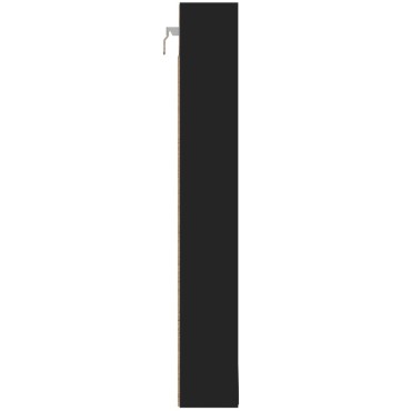 vidaXL Ραφιέρα Μαύρη 100x8,5x58cm από Επεξεργασμένο Ξύλο 1 τεμ.