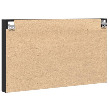 vidaXL Ραφιέρα Μαύρη 100x8,5x58cm από Επεξεργασμένο Ξύλο 1 τεμ.