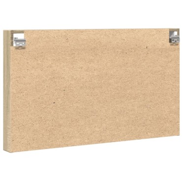 vidaXL Βιτρίνα Χρώμα Sonoma Δρυς 100x8,5x58cm από Επεξεργασμένο Ξύλο