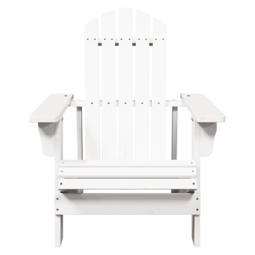 vidaXL Καρέκλα Adirondack Λευκή 69x85x90,5cm από Ξύλο Ελάτης 1 τεμ.