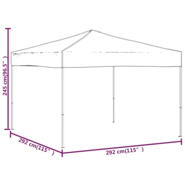 vidaXL Τέντα Εκδηλώσεων Πτυσσόμενη Μαύρο 3 x 3 μ.