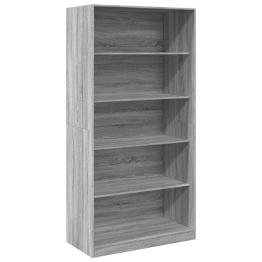 vidaXL Ντουλάπα Γκρι Sonoma 100x50x200cm από Επεξεργασμένο Ξύλο 1 τεμ.