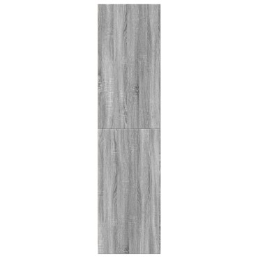 vidaXL Ντουλάπα Γκρι Sonoma 100x50x200cm από Επεξεργασμένο Ξύλο 1 τεμ.