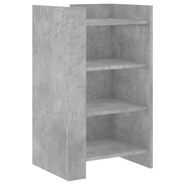 vidaXL Συρταριέρα Γκρι Σκυροδ. 45x35x75cm από Επεξεργασμένο Ξύλο 1 τεμ.