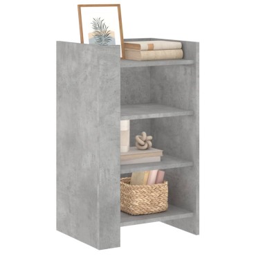 vidaXL Συρταριέρα Γκρι Σκυροδ. 45x35x75cm από Επεξεργασμένο Ξύλο 1 τεμ.