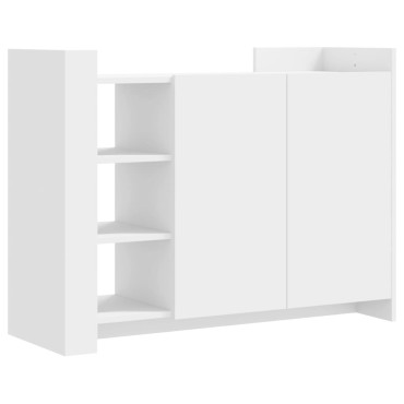 vidaXL Μπουφές Λευκή 100x35x75cm από Επεξεργασμένο Ξύλο 1 τεμ.