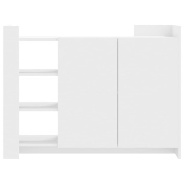 vidaXL Μπουφές Λευκή 100x35x75cm από Επεξεργασμένο Ξύλο 1 τεμ.