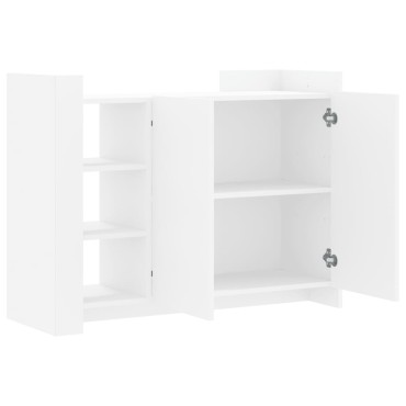 vidaXL Μπουφές Λευκή 100x35x75cm από Επεξεργασμένο Ξύλο 1 τεμ.