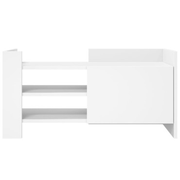 vidaXL Έπιπλο Τηλεόρασης Λευκό 80x35x40cm Επεξεργασμένο Ξύλο