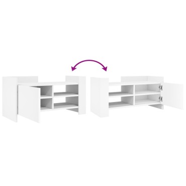 vidaXL Έπιπλο Τηλεόρασης Λευκό 80x35x40cm Επεξεργασμένο Ξύλο