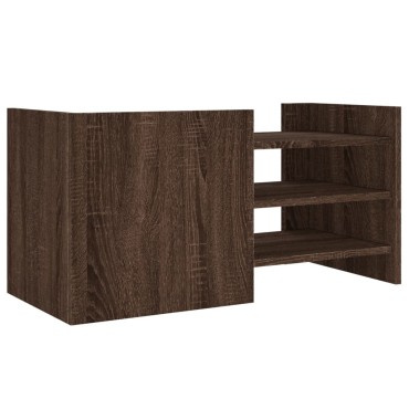 vidaXL Έπιπλο Τηλεόρασης Καφέ Δρυς 80x35x40cm από Επεξεργ. Ξύλο