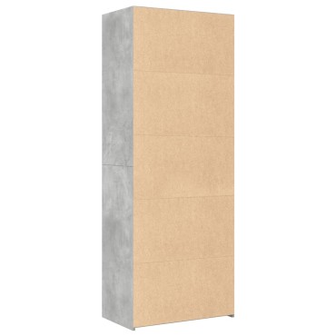 vidaXL Ντουλάπι Γκρι Σκυροδέματος 70x41x185cm Επεξεργασμένο Ξύλο 1 τεμ.