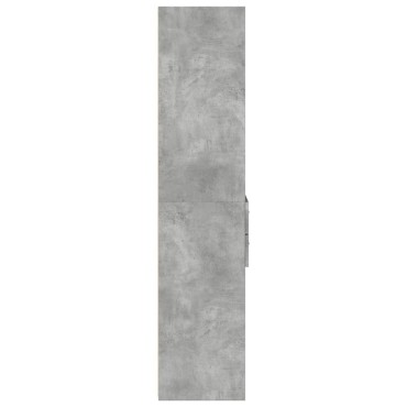 vidaXL Ντουλάπι Γκρι Σκυροδέματος 50x42,5x185cm Επεξεργασμένο Ξύλο 1 τεμ.