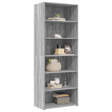 vidaXL Ντουλάπι Γκρι Sonoma 70x41x185cm Επεξεργασμένο Ξύλο 1 τεμ.