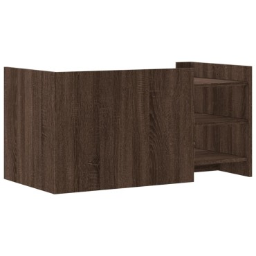vidaXL Τραπεζάκι Σαλονιού Καφέ Δρυς 100x50x50cm Επεξεργασμένο Ξύλο 1 τεμ.
