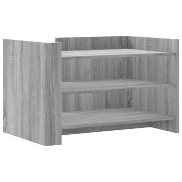 vidaXL Τραπεζάκι Σαλονιού Γκρι Sonoma 80x50x50cm Επεξεργασμένο Ξύλο 1 τεμ.
