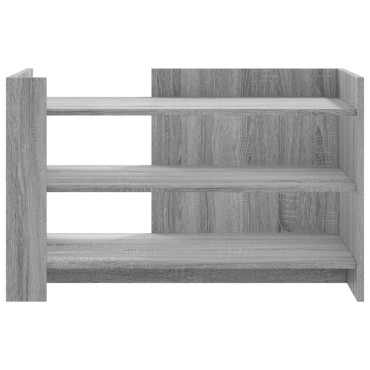 vidaXL Τραπεζάκι Σαλονιού Γκρι Sonoma 80x50x50cm Επεξεργασμένο Ξύλο 1 τεμ.
