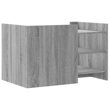 vidaXL Τραπεζάκι Σαλονιού Γκρι Sonoma 80x50x50cm Επεξεργασμένο Ξύλο 1 τεμ.