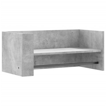vidaXL Ράφι Τοίχου Γκρι Σκυροδέματος 70,5x35x30,5cm από Επεξ. Ξύλο 1 τεμ.