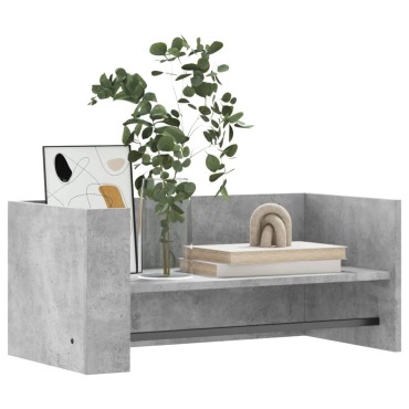 vidaXL Ράφι Τοίχου Γκρι Σκυροδέματος 70,5x35x30,5cm από Επεξ. Ξύλο 1 τεμ.